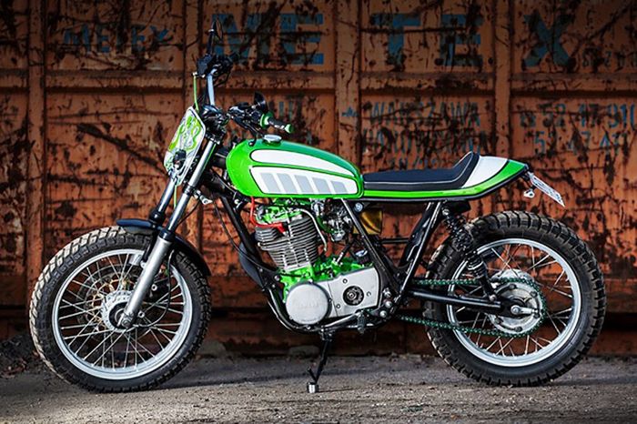 Yamaha SR500 custom street tracker besutan Pan Slawomir