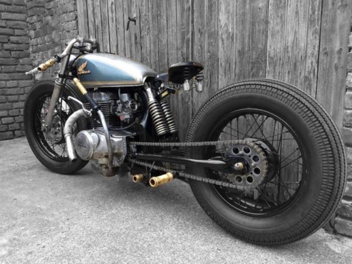 Honda CB400 custom cafe racer dari HIDE Brussels