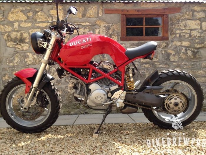 Ducati Multistrada 1000DS custom scrambler besutan Scott Stansfield