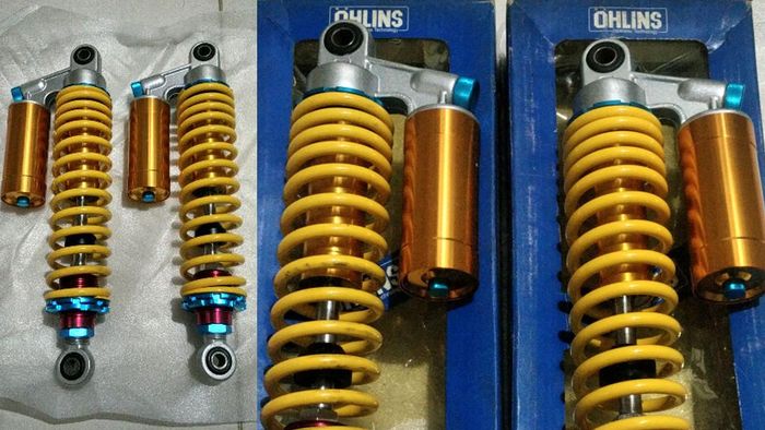 Ini contoh Ohlins palsu, beda banget dari yang asli