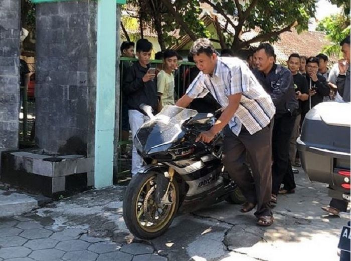 Motor Ducati tersebut berhasil diamankan