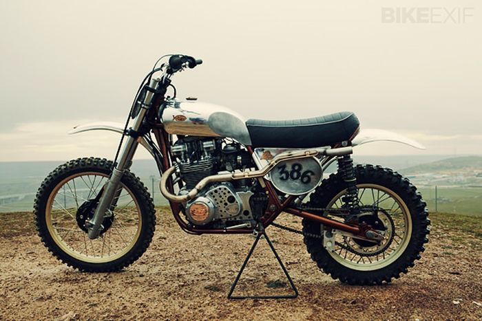 Kawasaki KZ750 custom vintage trail dari Valtoron