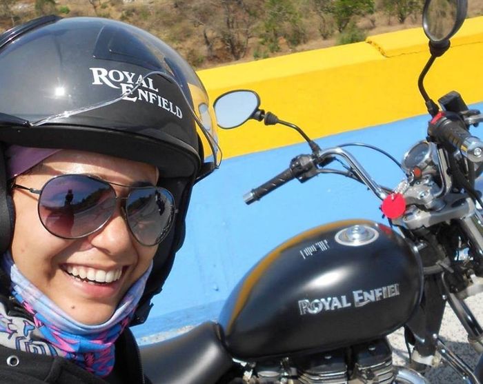 Ilustrasi style lady biker