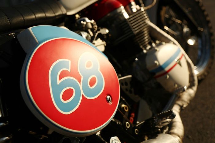 Triumph Bonneville custom scrambler dari Grease Monkey