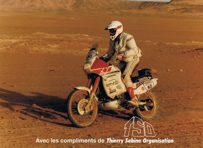 Fabio Marcaccini saat beraksi di ajang Reli Paris Dakar tahun 1991