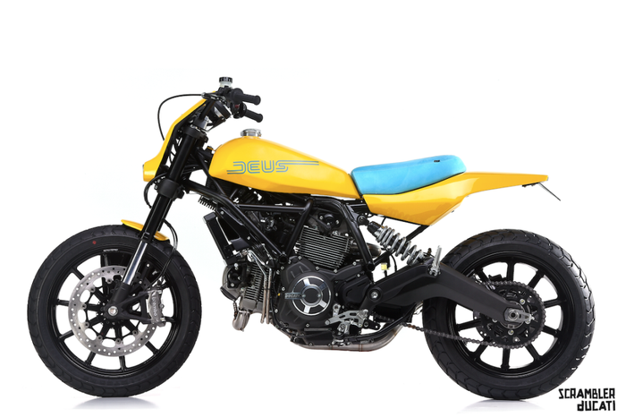 Ducati Scrambler custom flat tracker besutan Deus Ex Machina Milano