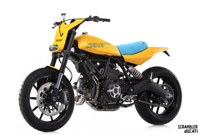 Ducati Scrambler custom flat tracker besutan Deus Ex Machina Milano