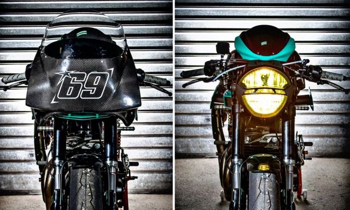 Harley-Davidson XR1200 modif ala MotoGP besutan Leonardo De Canio