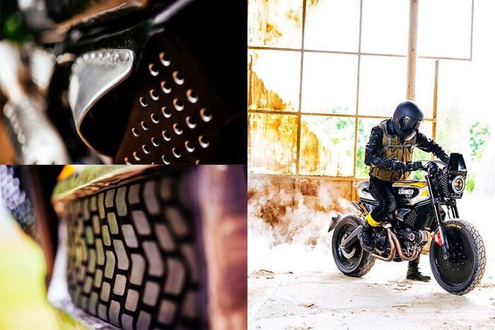 Ducati Scrambler custom hasil kolaborasi Pirelli dan Vibrazioni Art Design