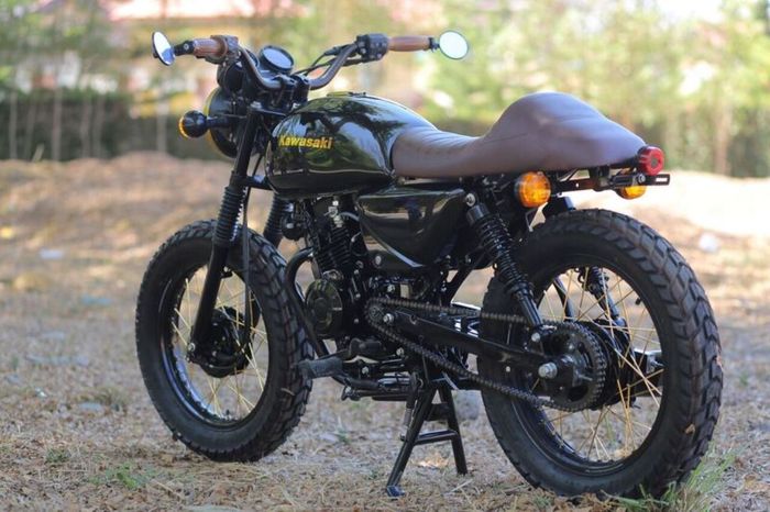 Kawasaki Boxer 150 custom scrambler besutan Allan Alejandrino