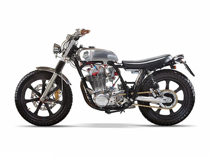 Yamaha SR500 custom tracker dari Volts Mechanix