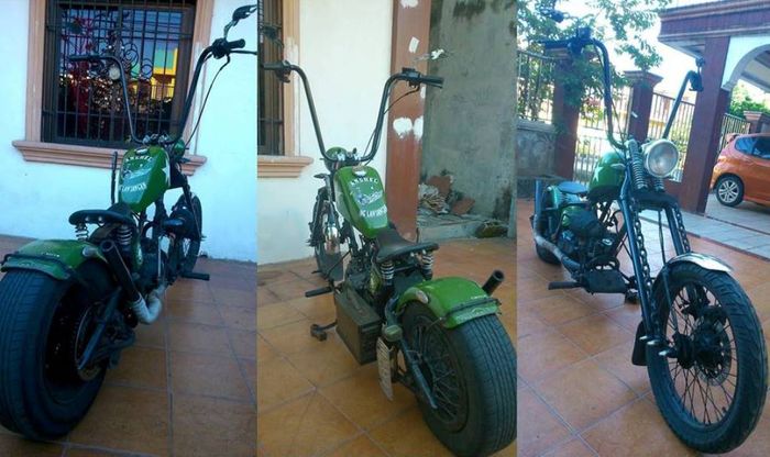 Yamaha Jupiter Z custom chopper besutan Rob Malapitan