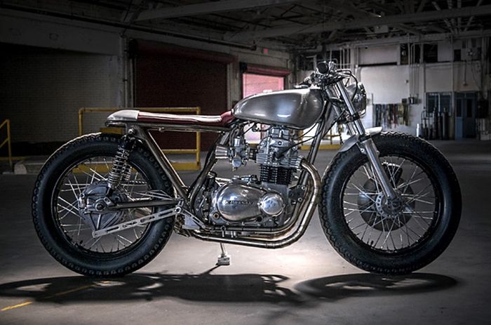 Kawasaki KZ400 custom brat style besutan Garaje 57