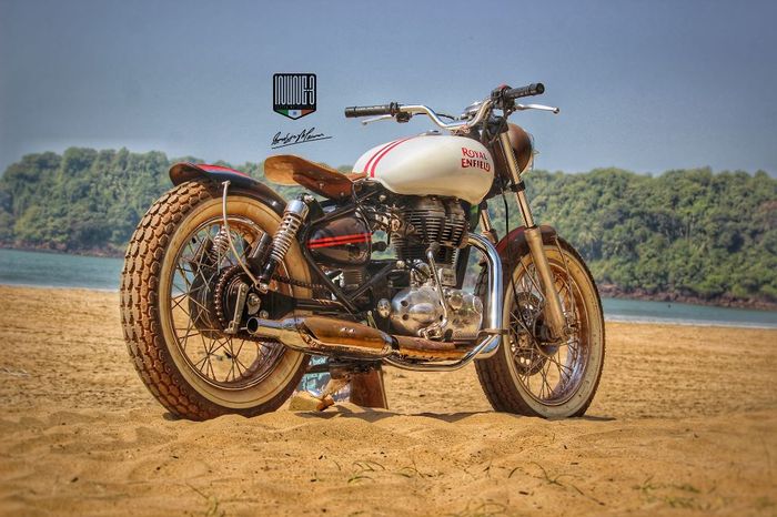 Royal Enfield Bullet 500 custom beach tracker dari Inline3 Custom Motorcycles