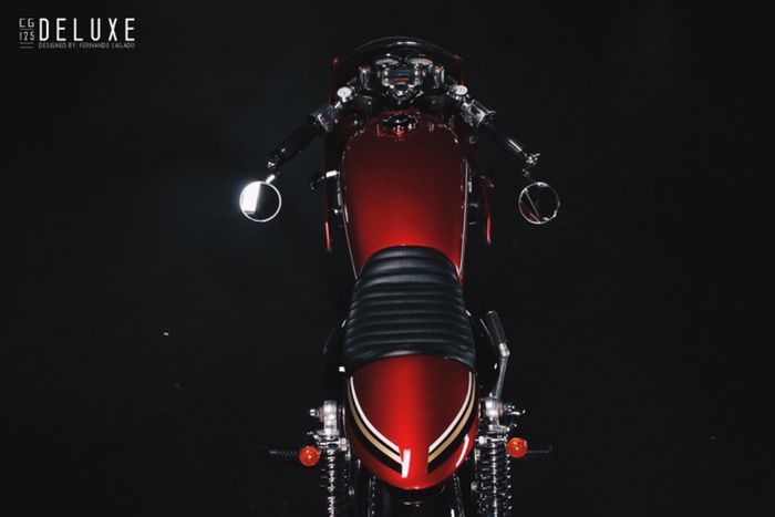 Honda CG125 custom cafe racer besutan Fernando Casado