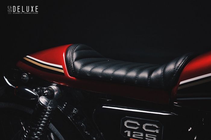 Honda CG125 custom cafe racer besutan Fernando Casado
