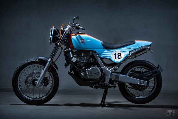 BMW F650 Funduro custom enduro classic besutan Andrew Rovenko