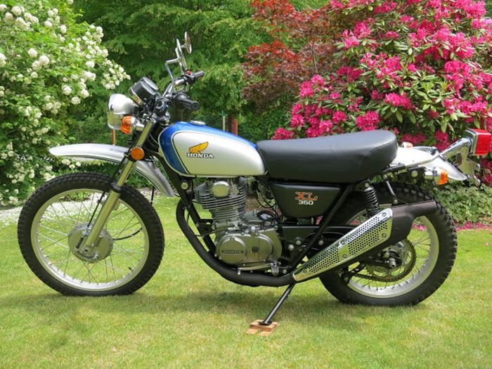Wujud Honda XL350 lansirna tahun 1970-an yag menjadi inspirasi Red Clouds Collective