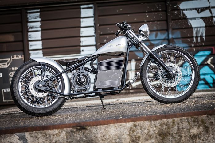 Chopper listrik buatan Bruno Forcella (Sine Cycles)