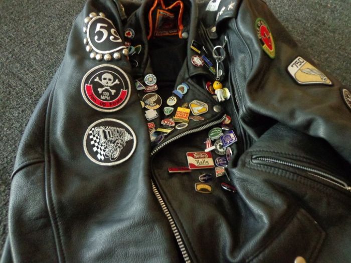 Salah satu jaket Rockers yang memakai emblem 