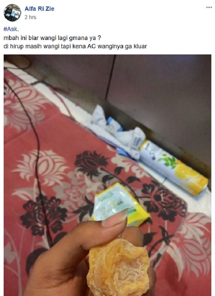 Curhat netizen soal pewangi