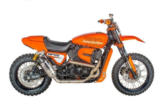 H-D Street 750 modif motocross dari RD Custombikes dan Shaw Speed and Custom