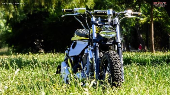 Yamaha Virago 535 custom flat tracker besutan Dino Maltoni