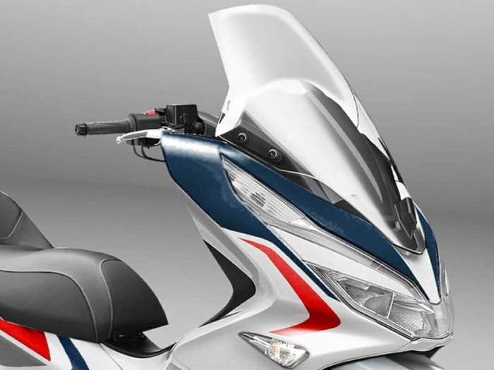 Modifikasi Honda PCX150 hasil rendering Simon Design
