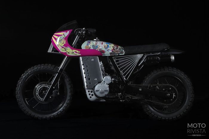 Honda NX650 &ldquo;Motopsycho&rdquo; hasil kolaborasi Basic Garage dan Keiichi Tanaami