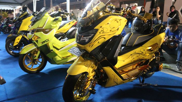 Pameran modifikasi di acara YAMAHA MAXI DAY Makassar 