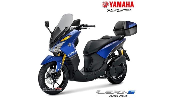 Yamaha Lexi S hasil modifikasi digital dari Julak Sendie Design