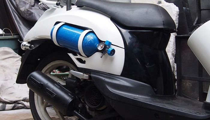 Honda Scoopy memiliki tabung oksigen demi kenyamanan pengendara