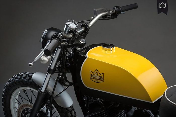 Yamaha Virago 125 custom scrambler besutan La Corona MC