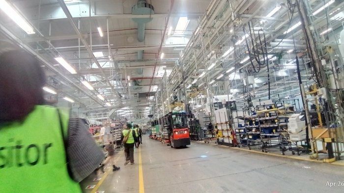 Pabrik Scania di Sodertalje, Swedia