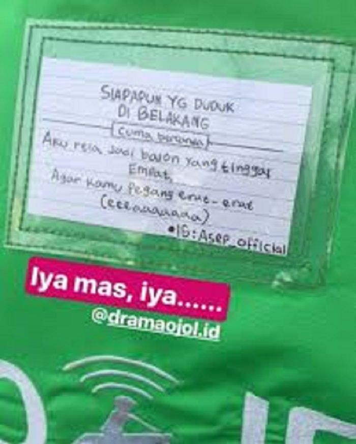 Curhatan driver ojol