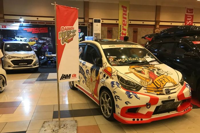 Salah satu unit modifikasi All New Sirion di Daihatsu Dress Up Challenge 2018 di Bandung