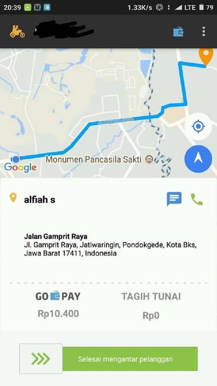 Orderan wanita bercadar dengan driver ojol