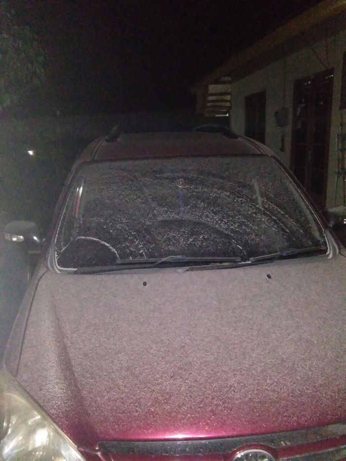 Abu vulkanik Gunung Merapi