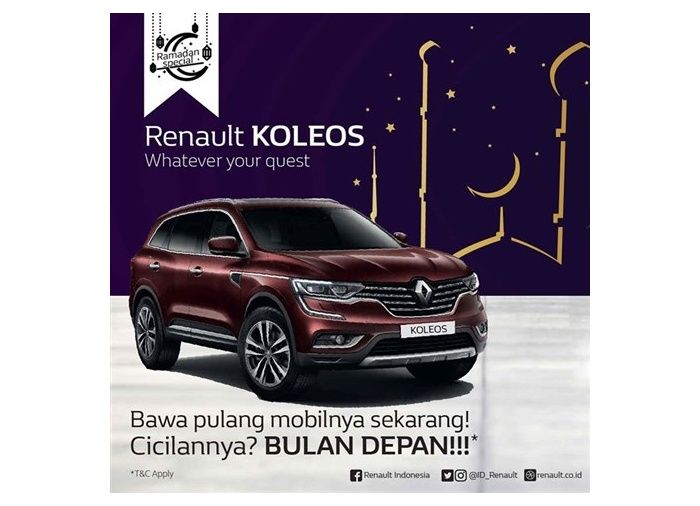 promo Renault Koleos bisa dicek langsung di Jakarta Fair 2018