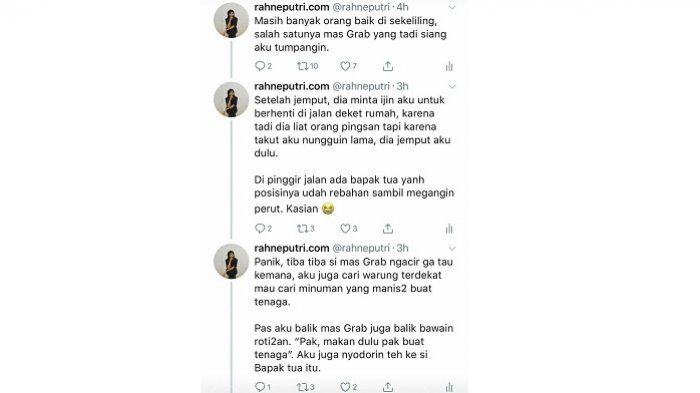 Isi cuitan konsumen Rahne