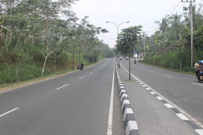 Keadaan jalur lingkar selatan di Salatiga