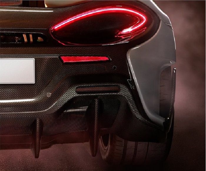 Bagian belakang 570LT yang ada di halaman Facebook McLaren