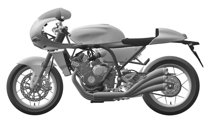Desain Honda CBX 6 silinder