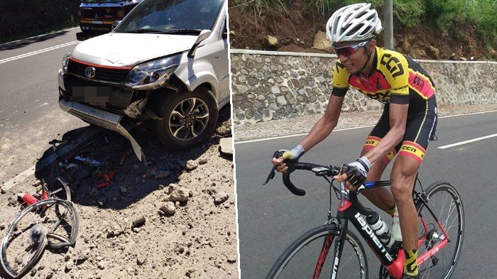 Hari Fitrianto tertabrak mobil