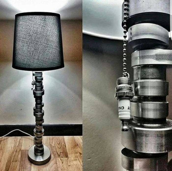 Noken as dan busi yang dipadukan untuk menjadi sebuah lampu