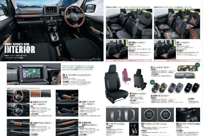 Ragam aksesori interior Suzuki Jimny