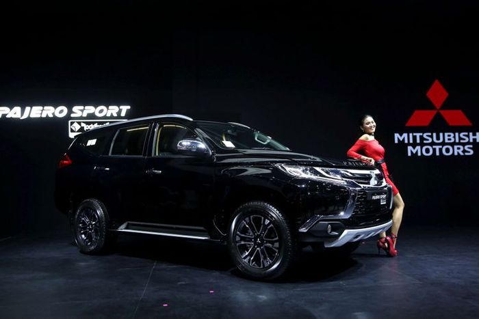 Mitsubishi Pajero Sport dipamerkan di ajang pameran otomotif 2018 (19/4/2018)