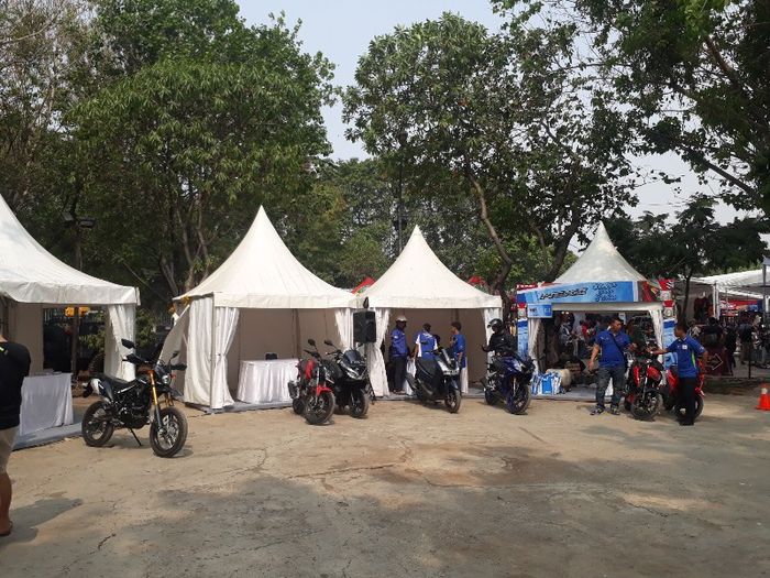 Line up motor yang disediakan di wahana test ride