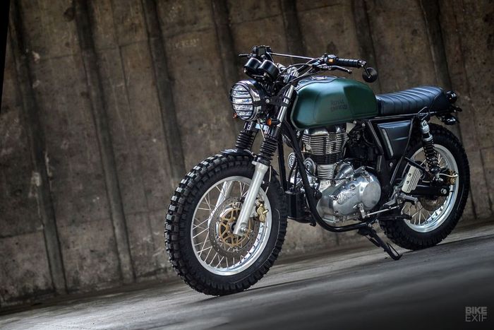 Bodi Royal Enfield Continental GT ini masih banyak yang standar