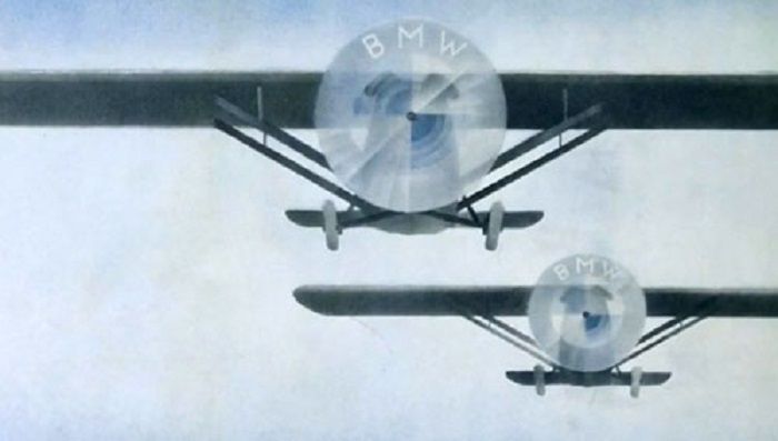 1929 BMW aircraft magazine cover illustration (close-up)